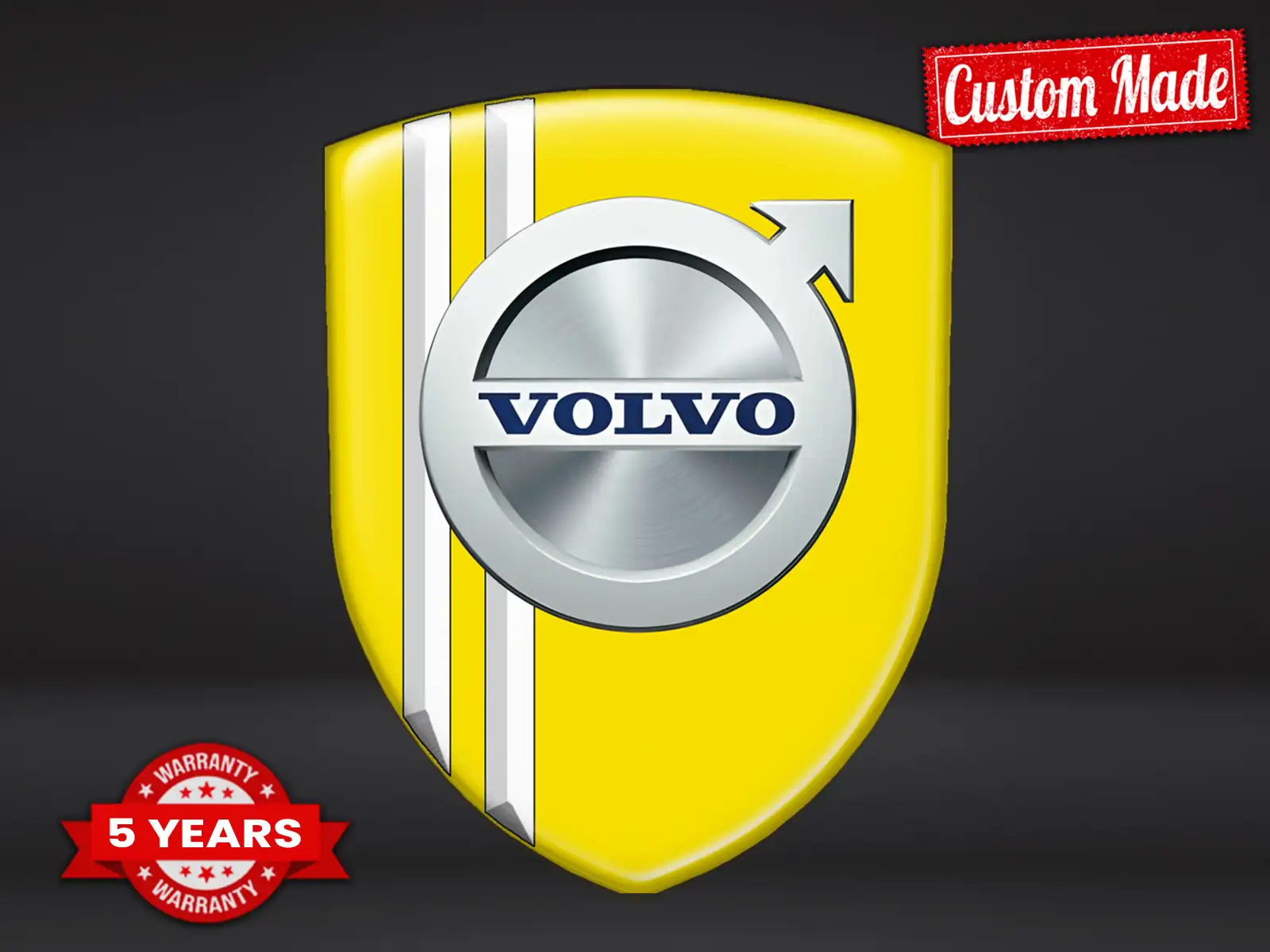 Volvo Etiqueta Impermeable Profesional Resistente Minimalista